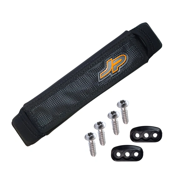 JP Footstrap Black/Blue - Single Plug including 2 T30 screws 202033-000