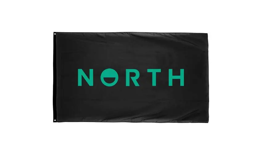 NORTH Wordmark Flag Large set of 3 85011.241012