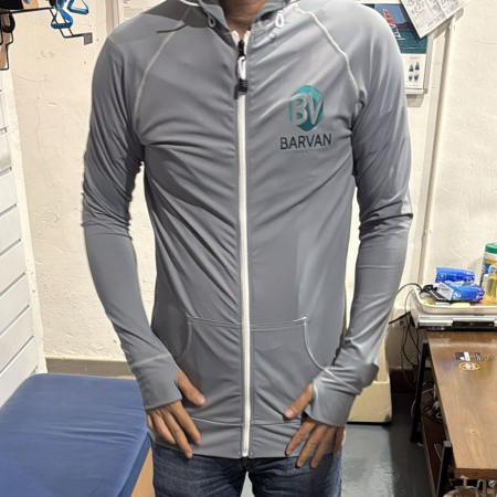 BV Mens Lycra Hooded Jacket 2306153