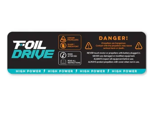 [FDP000220] FOIL DRIVE High Power Motor Protection Sticker
