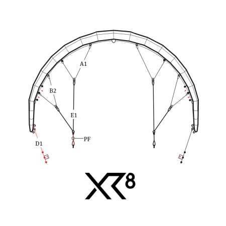 CORE XR 8 Bridle Line B2+pb KZLXR8