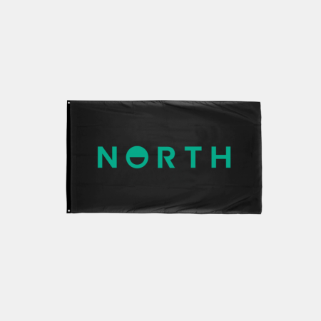 [NOZ241011] NORTH North Wordmark Flag Small set 241011
