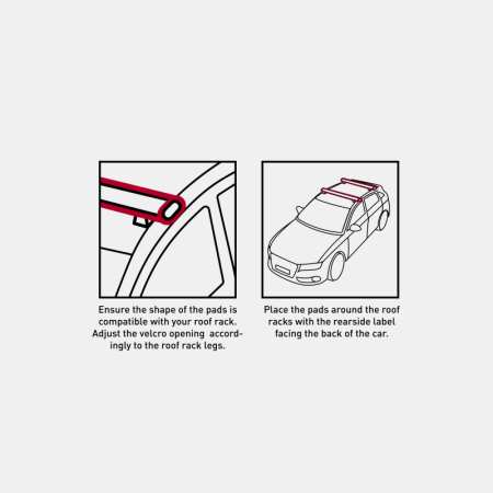 [MYD240921] MYSTIC Roofrack Pads Round 240921